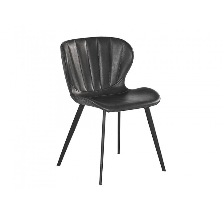 SUNPAN Arabella Dining Chair - Bravo Portabella / Polo Club Kohl Grey, Frontview
