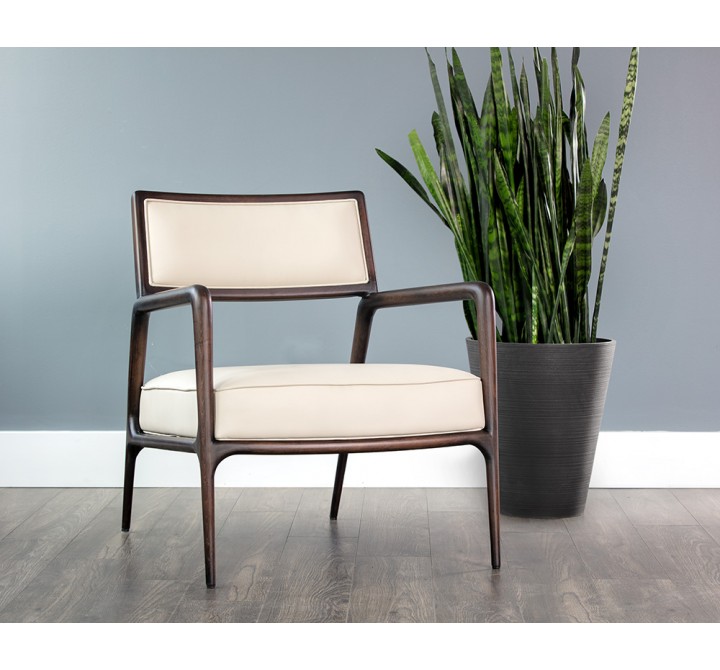Sunpan Damien Lounge Chair - Dillon Cream - Lifestyle