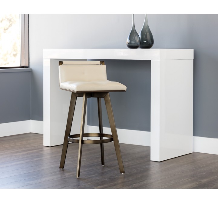 Arizona Swivel Barstool - Castillo Cream - Lifestyle
