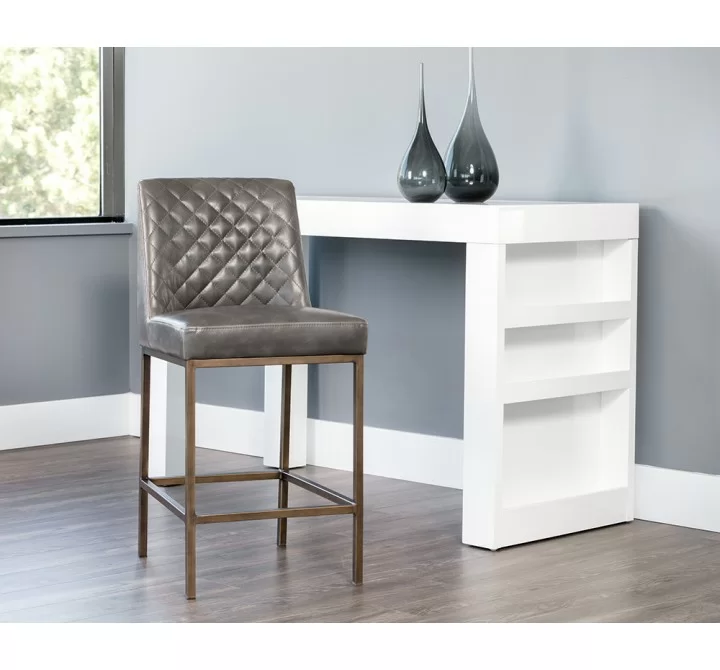 Leighland Counter Stool - Overcast Grey - Lifestyle