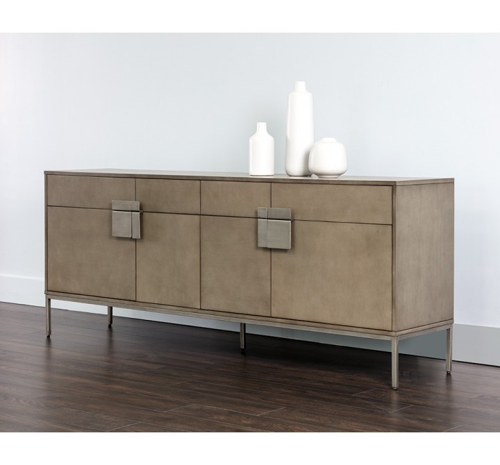 Jade Sideboard - Antique Silver - Ash Grey - Lifestyle