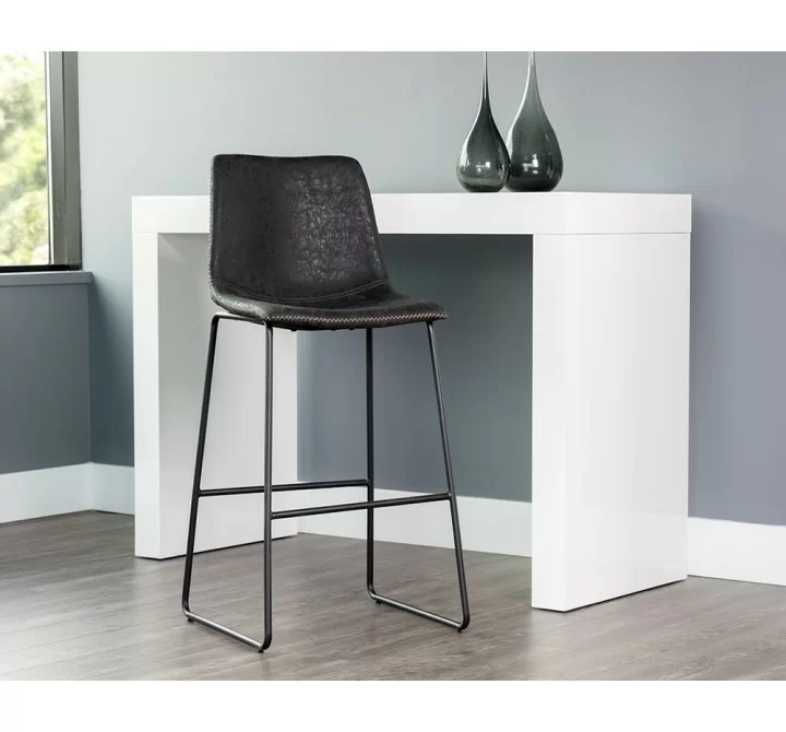 SUNPAN Cal Barstool - Antique Black, Brown, Grey, Lifestyle