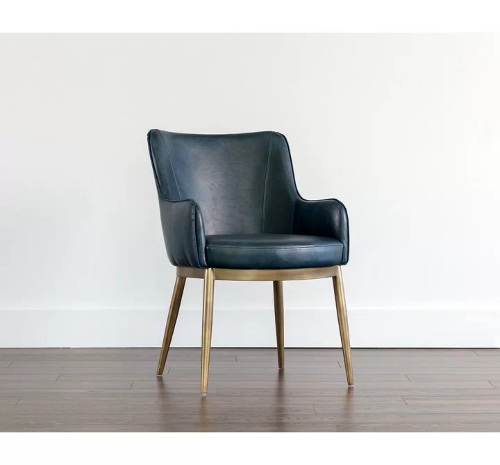 Franklin Dining Armchair - Vintage Blue - Lifestyle