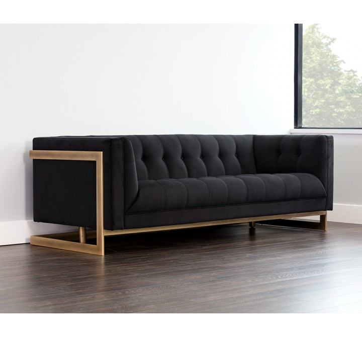Ekon Sofa - Abbington Black - Lifestyle
