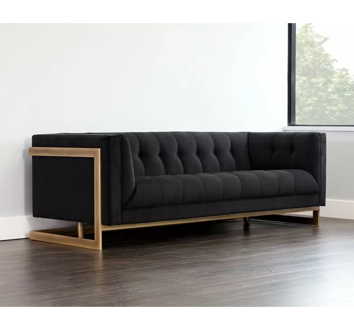 Ekon Sofa - Abbington Black - Lifestyle