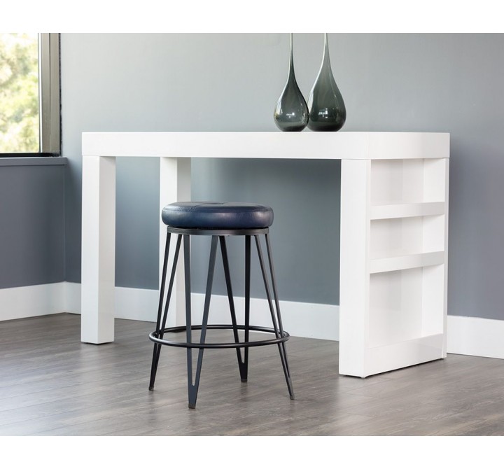 SUNPAN Matthews Swivel Counter Stool - Black - Bravo Admiral, Black - Bravo Cognac, Black - Bravo Cream, Black - Bravo Metal, Champagne Gold - Onyx, Lifestyle