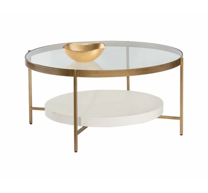 Sunpan Gia Coffee Table - With Decor