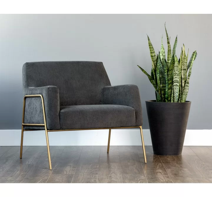 Cybil Lounge Chair - Polo Club Kohl Grey - Lifestyle