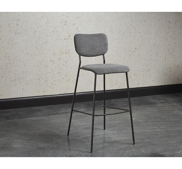 SUNPAN Cullen Barstool - Polo Club Kohl Grey/Polo Club Stone, Lifestyle