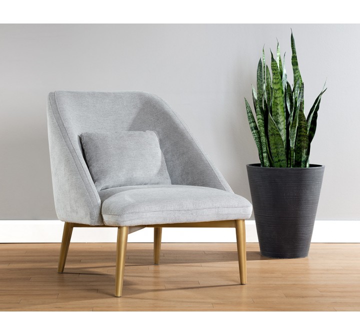 Riley Lounge Chair - Polo Club Stone - Lifestyle