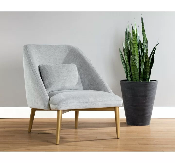 Riley Lounge Chair - Polo Club Stone - Lifestyle