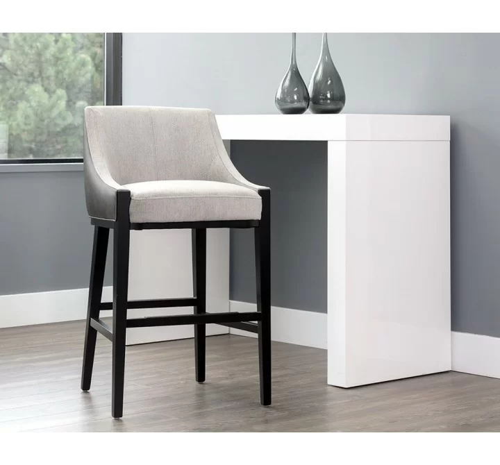 SUNPAN Aurora Barstool - Polo Club Stone / Overcast Grey, Lifestyle