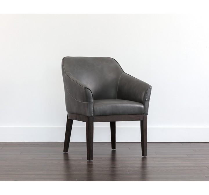 Dorian Dining Armchair - Overcast Grey - Liiefstyle