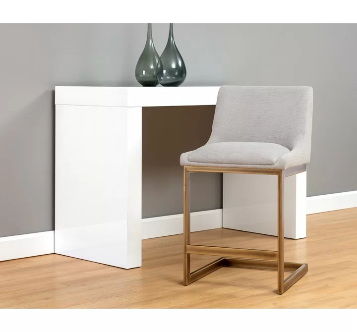Holly Counter Stool - Zenith Soft Grey - Lifestyle