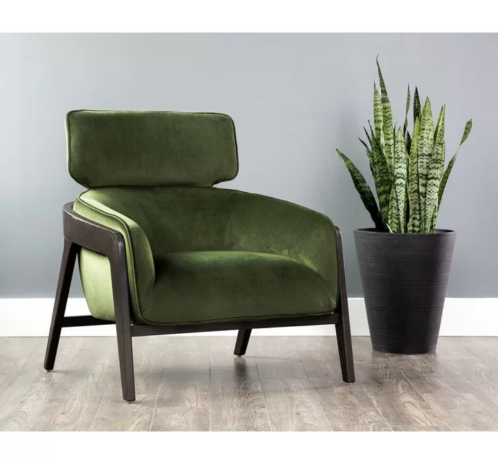 Maximus Lounge Chair - Moss Green - Lifestyle