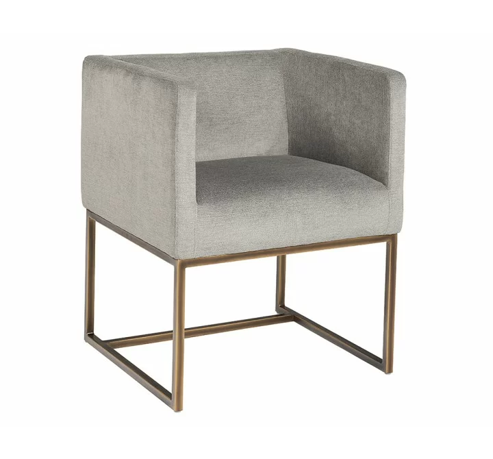 Kwan Lounge Chair - Polo Club Stone - Angled