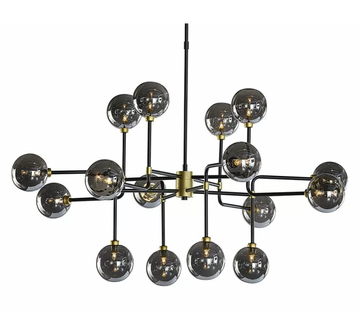 Deimos Chandelier - Large - Smoke Grey - Front