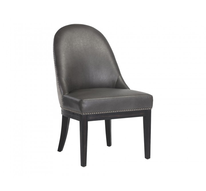 Liana Dining Chair - Bravo Portabella / Polo Club Stone - Angled View