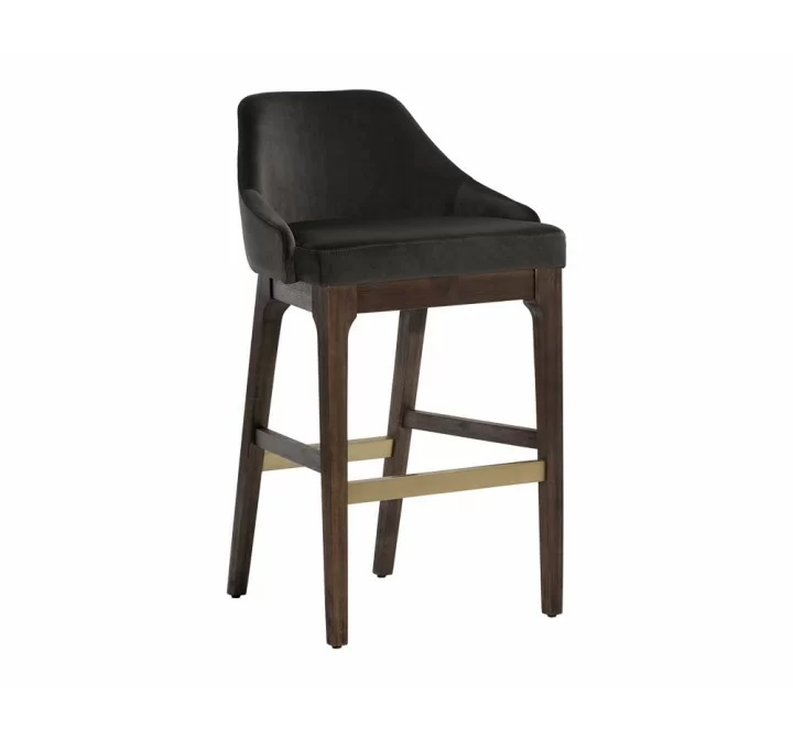 Kace Barstool - Leo Shale Grey - Angled View