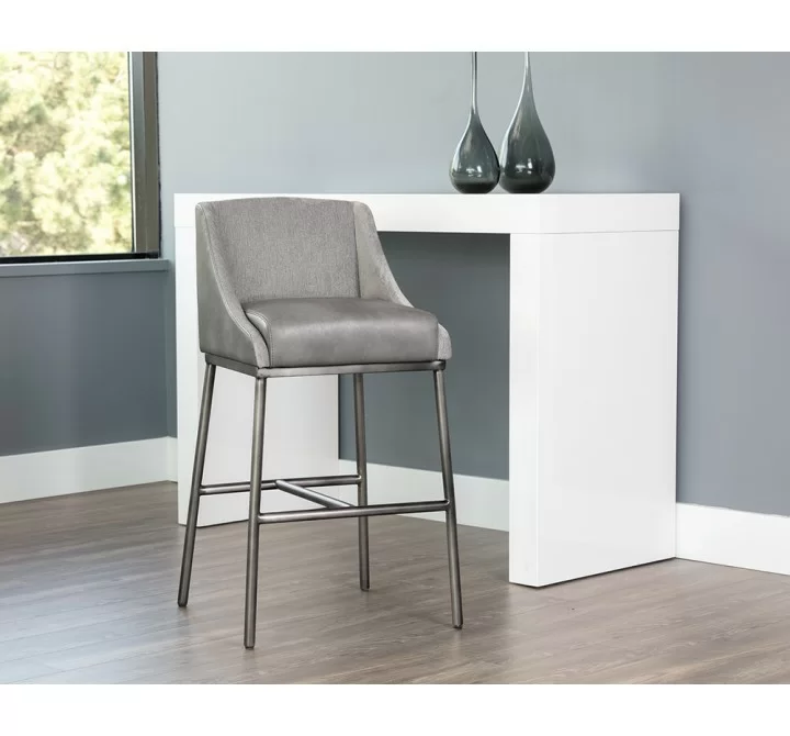 Dalary Barstool - Bravo Metal / Polo Club Stone - Lifestyle