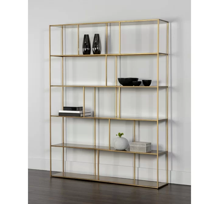 Eiffel Bookcase - Extra Large - Antique Brass - Lifestyle