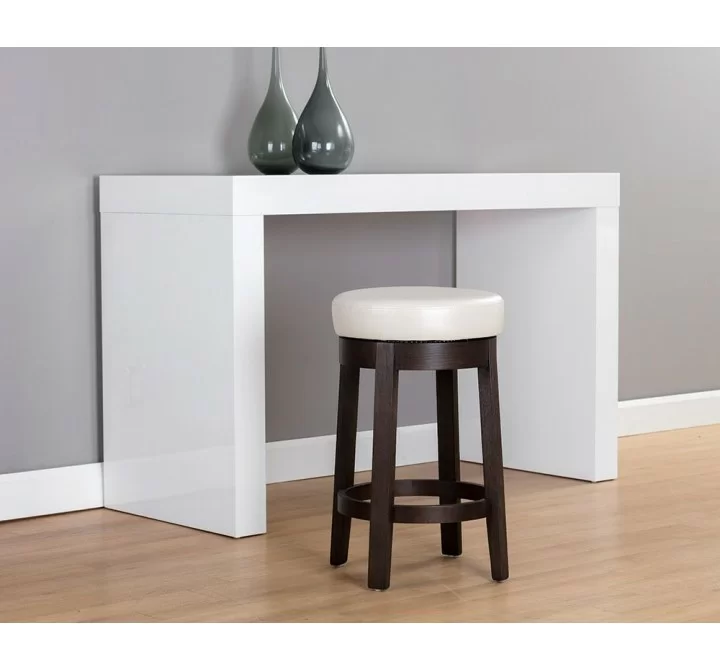 SUNPAN Cedric Swivel Counter Stool - Castillo Cream, Havana Dark Brown, Lifestyle