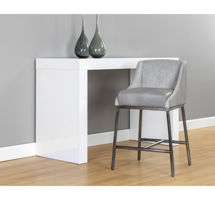 Dalary Counter Stool - Bravo Metal / Polo Club Stone - Lifestyle