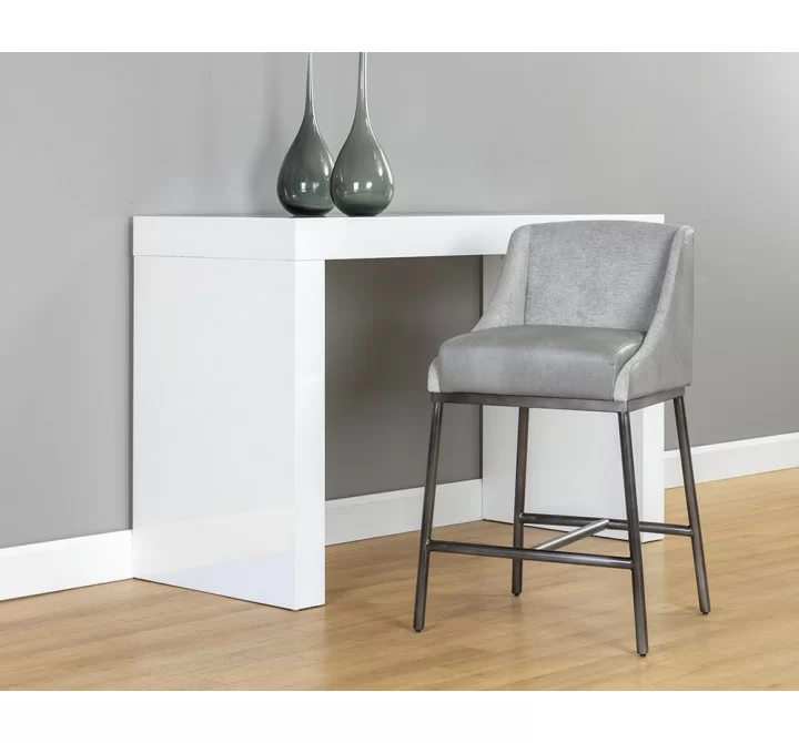 Dalary Counter Stool - Bravo Metal / Polo Club Stone - Lifestyle
