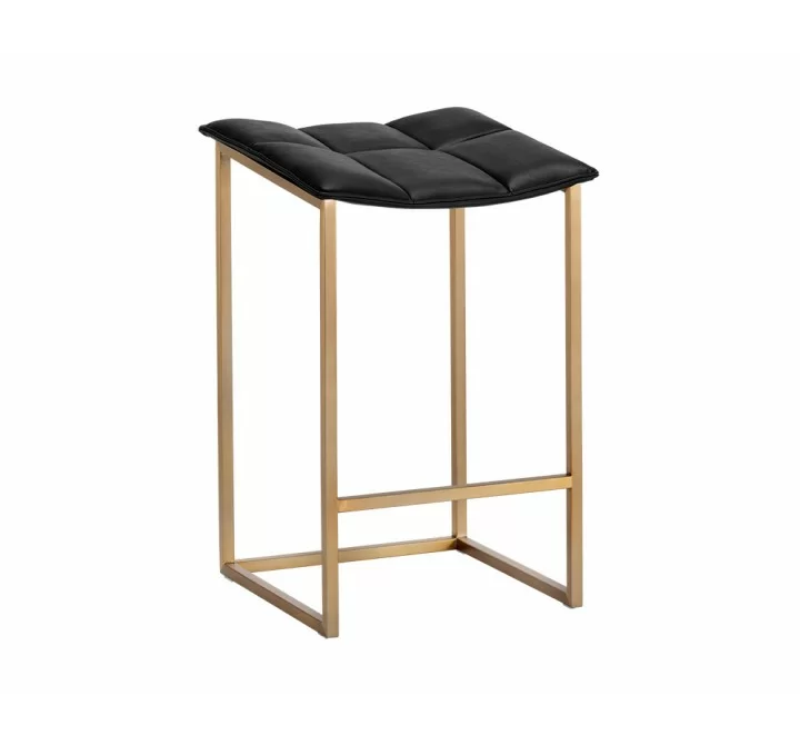 Faye Counter Stool - Bravo Black - Angled
