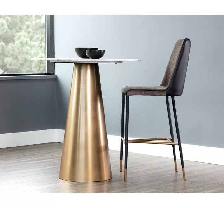 Klaus Barstool - Black - Sparrow Grey / Napa Black - Lifestyle