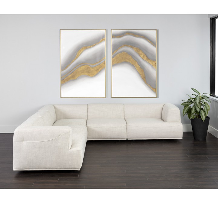 Sunpan Cairo Darren Sectional Set - Moto Stucco - Lifestyle