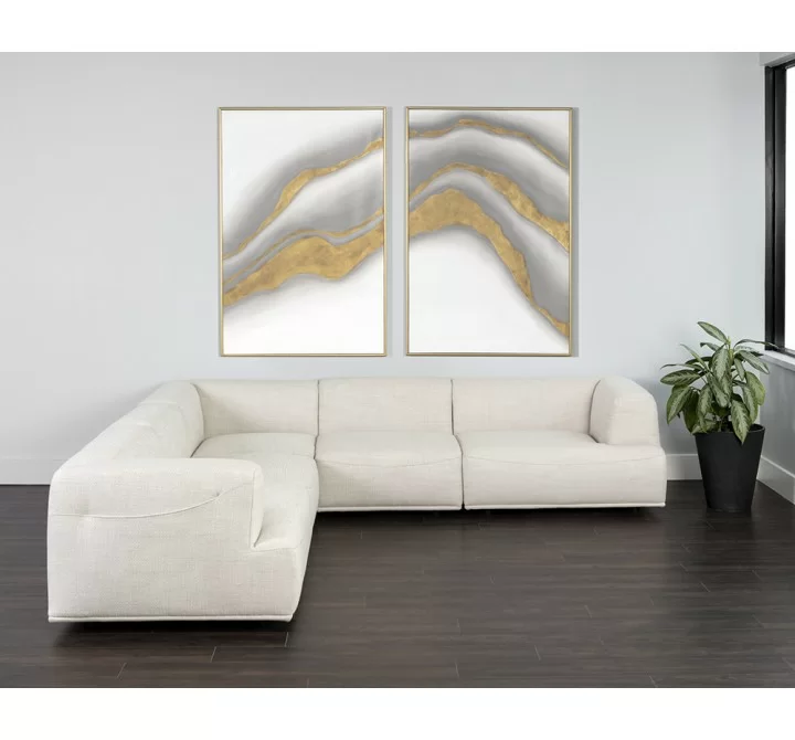  Sunpan Cairo Darren Sectional Set - Moto Stucco - Lifestyle