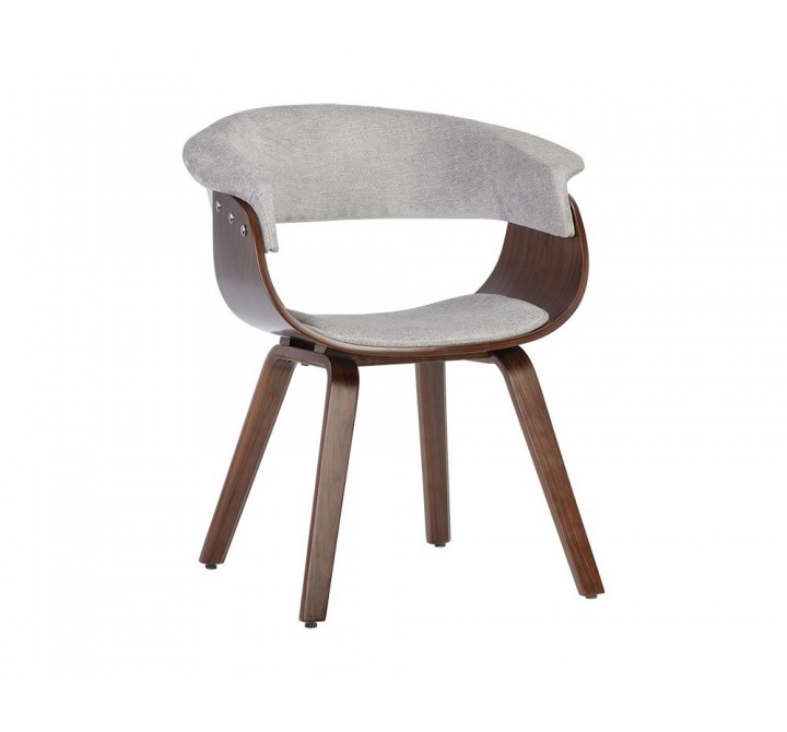 SUNPAN Philo Dining Armchair - Polo Club Stone, Frontview