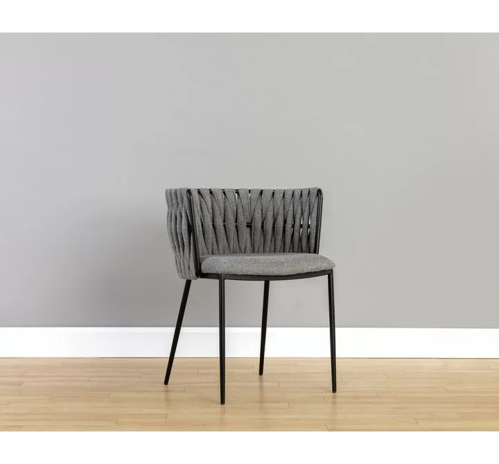 Sarai Dining Armchair - Belfast Koala Grey - Lifestyle