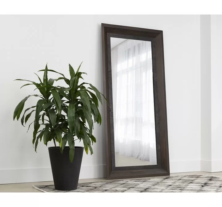Sunpan Burbank Floor Mirror - Angled Lifestyle