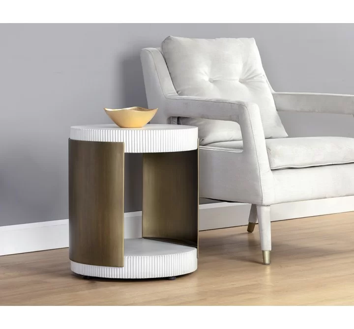 Sunpan Cavette End Table - Lifestyle