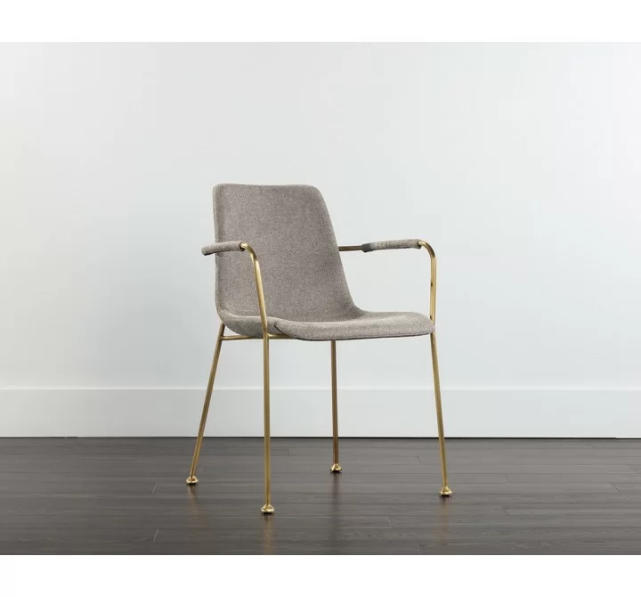 Hathaway Dining Armchair - Belfast Oyster Shell - Lifestyle