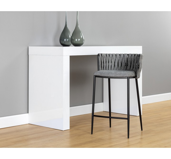 Sarai Counter Stool - Belfast Koala Grey - Lifestyle