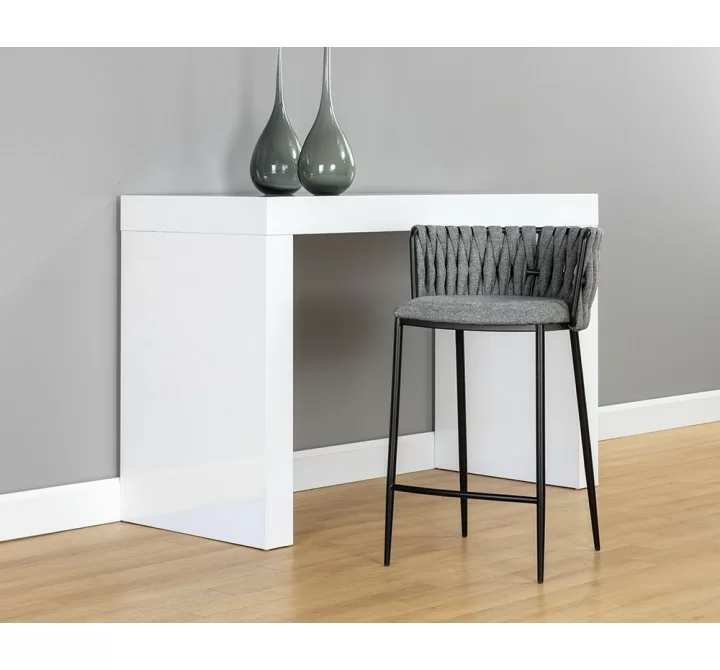 Sarai Counter Stool - Belfast Koala Grey - Lifestyle