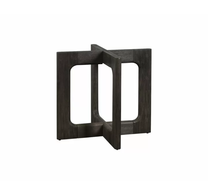 Sunpan Cypher Dining Table Base in Wood And Dark Brown - Base Frame