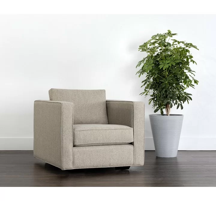 Sunpan Adrian Armchair in Liv Wicker - Lifestyle Shot