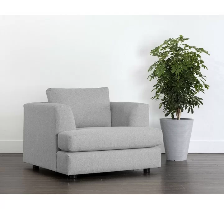 Sunpan Cascade Armchair In Liv Dove - Lifestyle