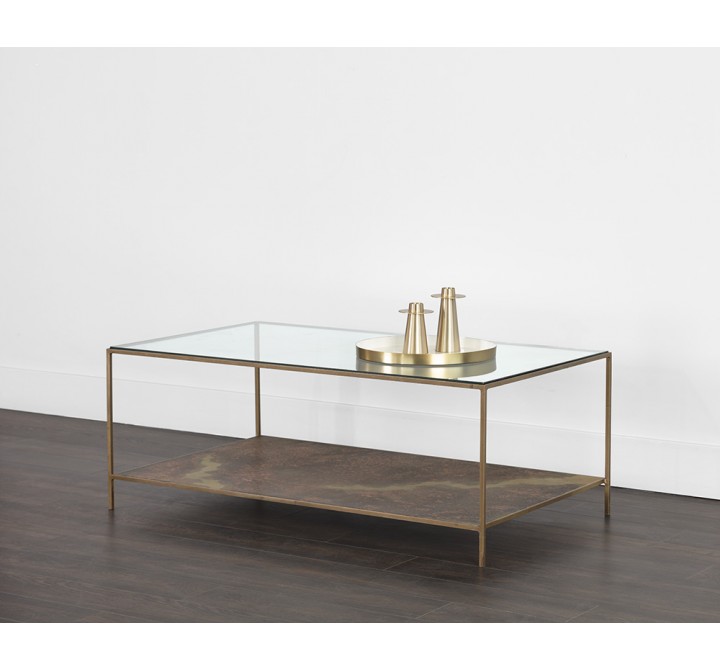 Sunpan Concord Coffee Table - Rectangular - Lifestyle