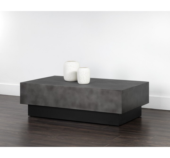 Sunpan Blakely Coffee Table - Gunmetal Front