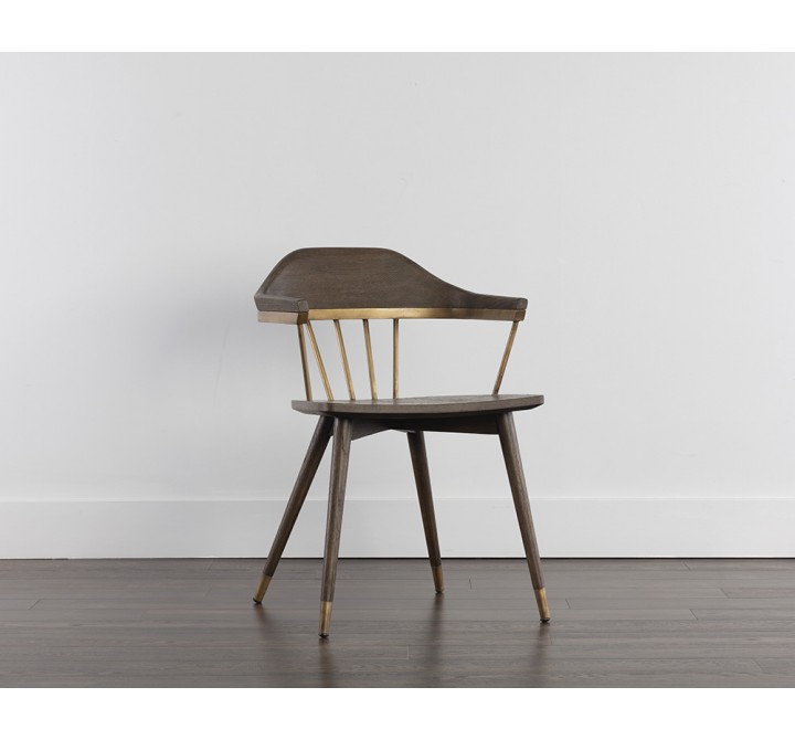  Sunpan Demi Dining Chair in Dark Brown - Lifestyle