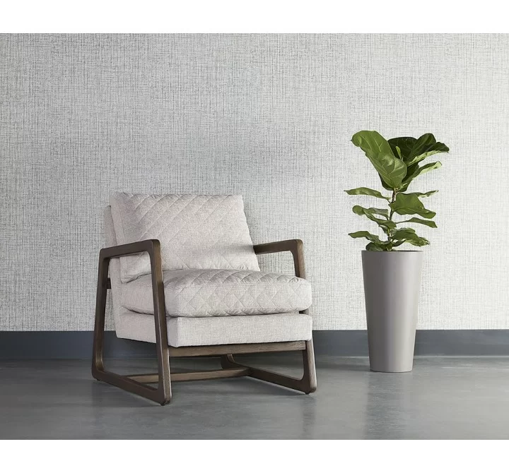 Sunpan Catalano Lounge Chair in Graph Fog - Lifestyle