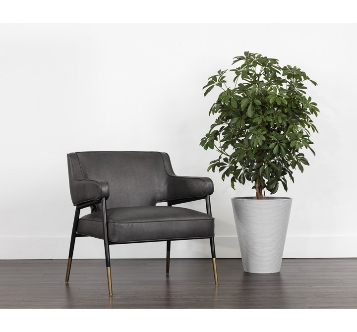 Sunpan Derome Lounge Chair in Bravo Portabella - Lifestyle