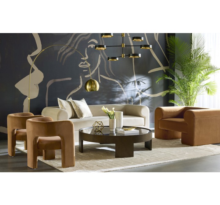 Sunpan Brunetto Coffee Table Large Brown - Lifestyle