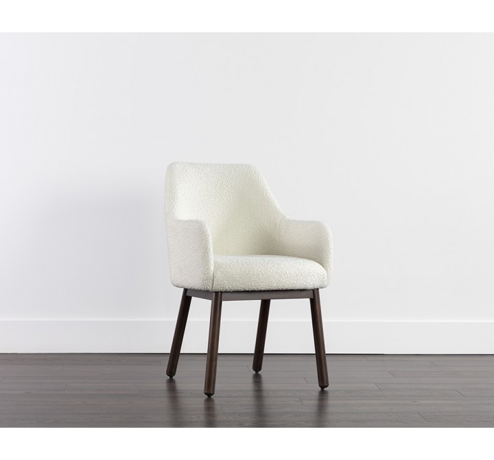 Sunpan Belen Dining Armchair in Altro White - Lifestyle