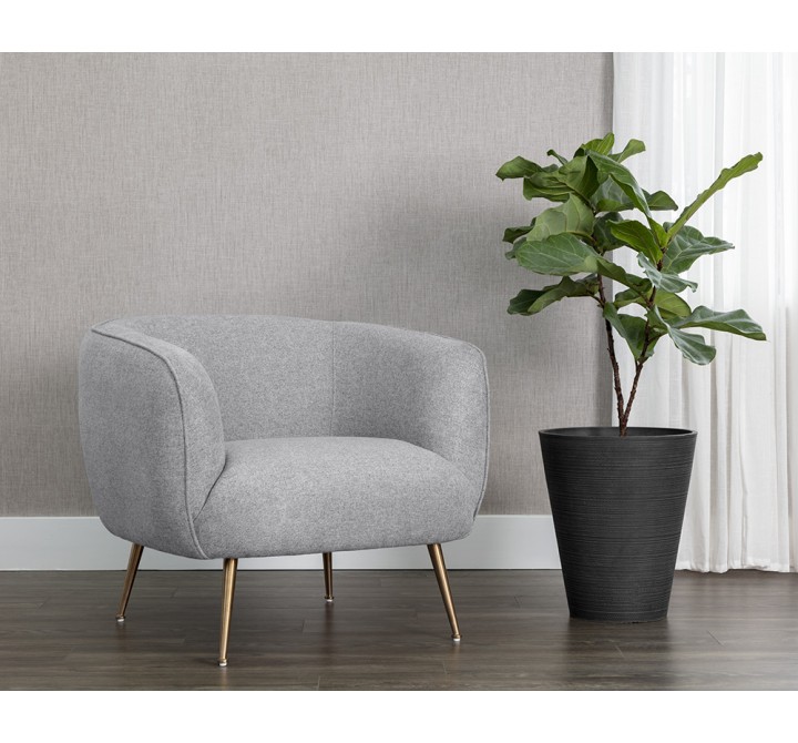Amara Lounge Chair in Soho Grey - Lifestyle
